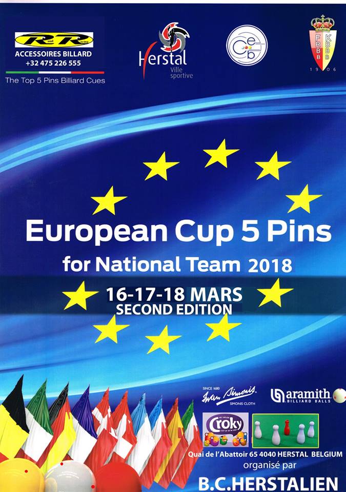 CEB CE 5 Quilles équipes Nationales du 18 03 2018 Affiche