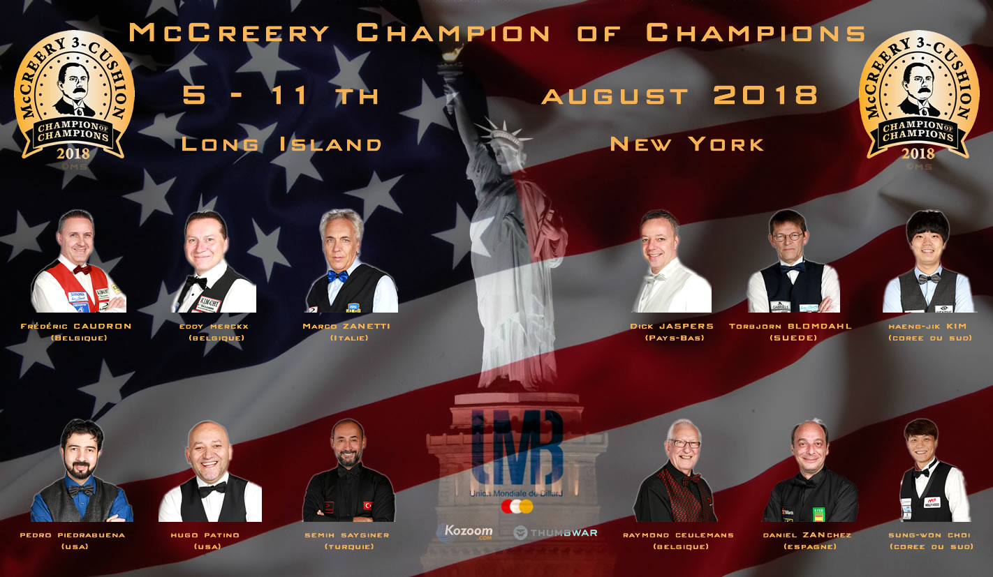 McCreery 3 Bandes 2018 New York USA du 5 au 11 08 2018