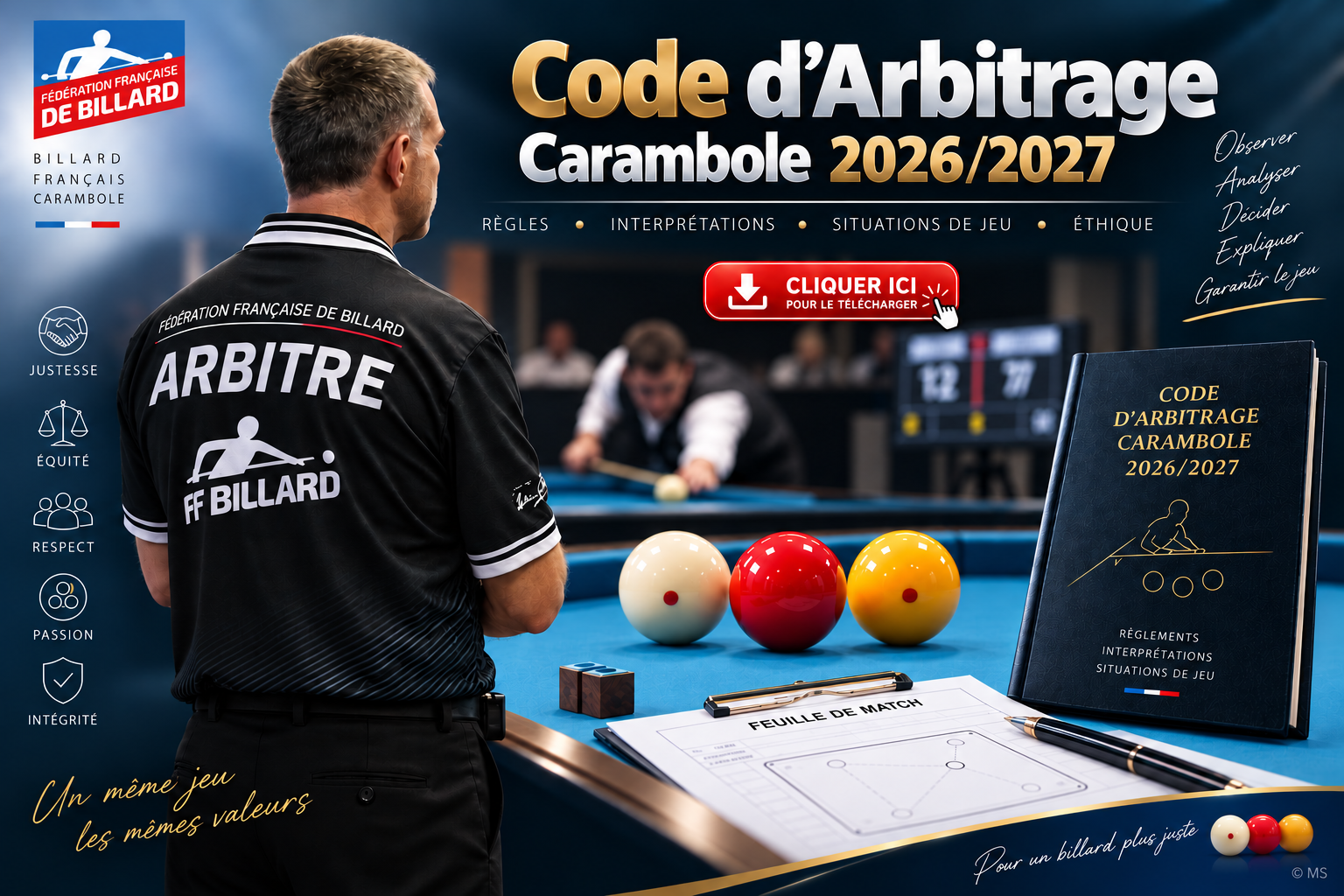 FFB Code arbitrage carambole 2026 2027 visuel