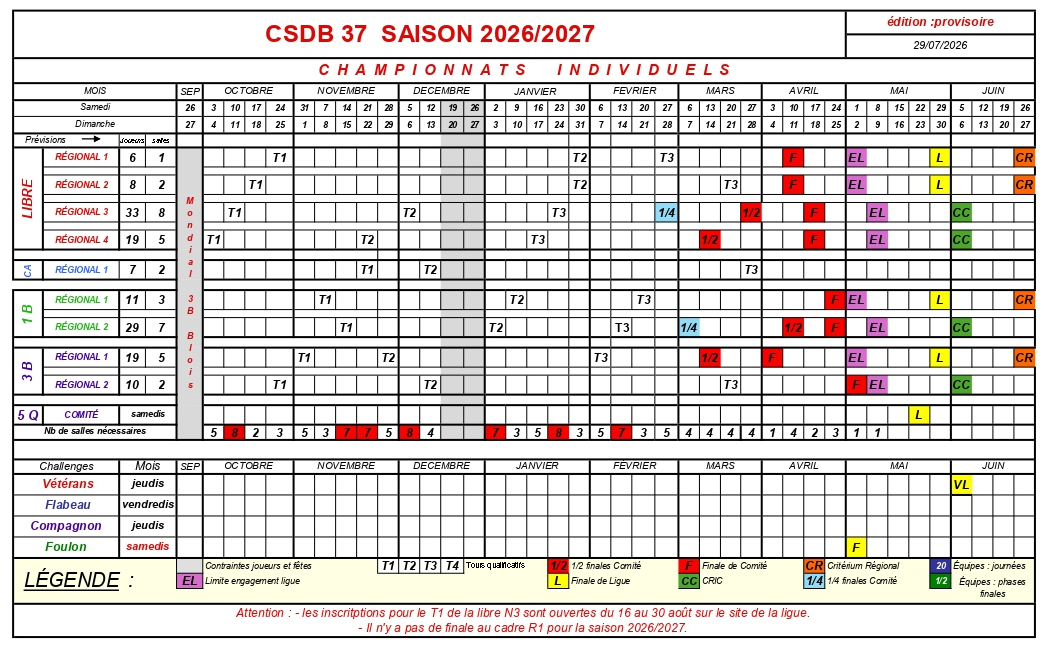CSDB37 calendrier Carambole 2026 2027 v1 provisoire