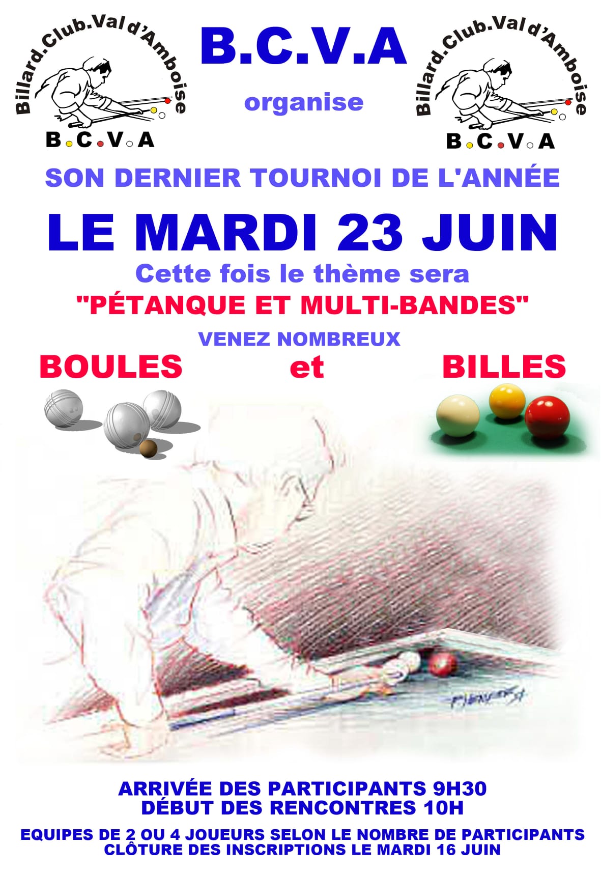BC Val dAmboise Tournoi Boules et Billes du 23 juin 2026