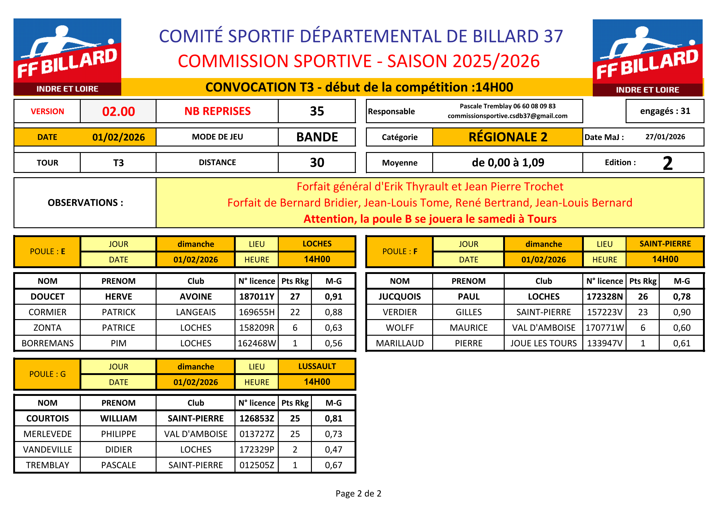 CSDB37 2025 2026 3bandes R2 convocation T3 du 01 02 2026 V2 Page 2