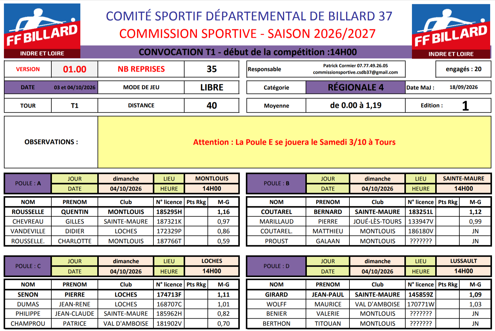CSDB37 2026 2027 Lbre R4 convocation T1 des 03 et 04 10 V1 1