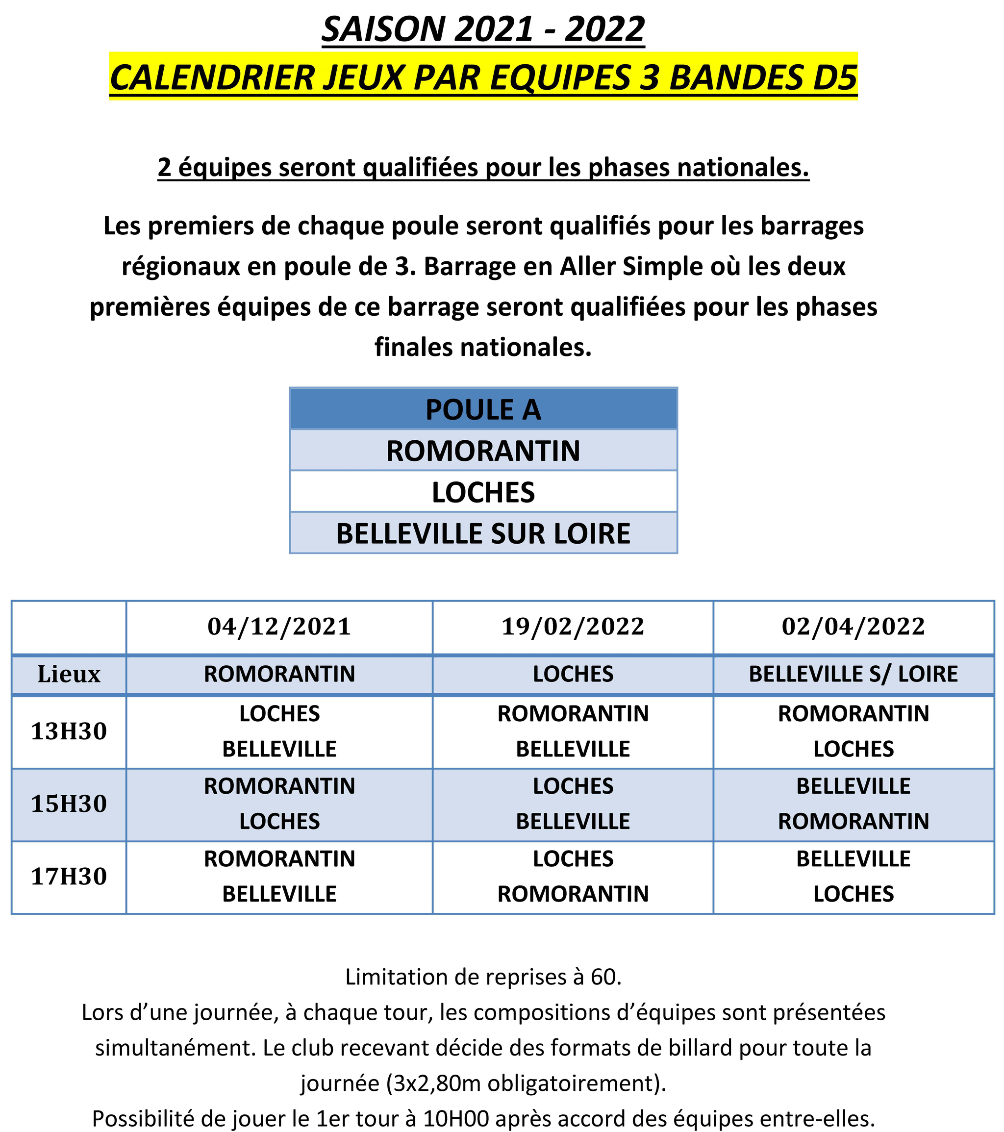 LBCVL 3 Bandes D5 Calendrier des rencontres 2021 2022 V1 du 20 10 Page 7