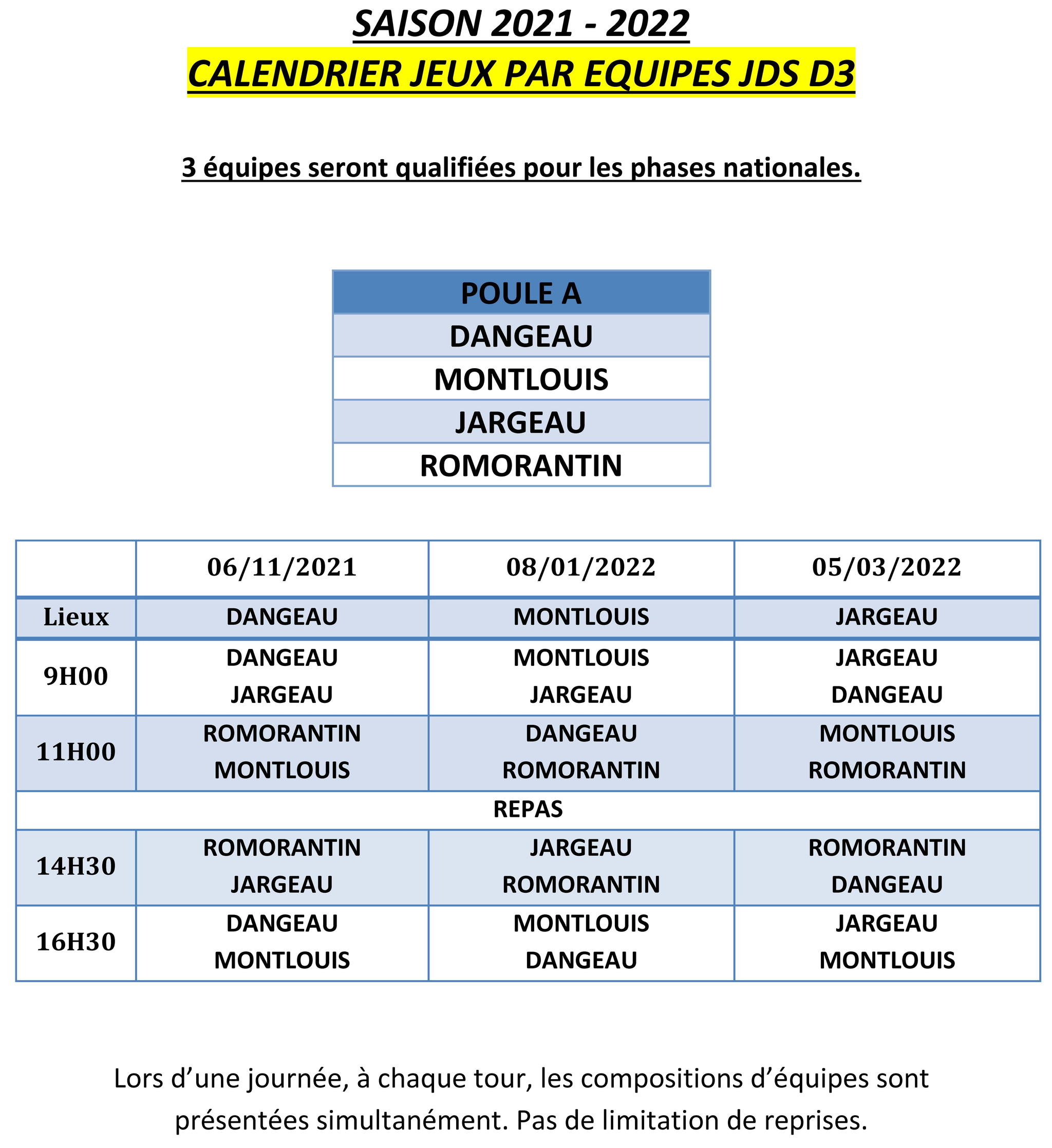 LBCVL JDS D3 Calendriers des rencontres 2021 2022 V1 du 25 10 Page 1