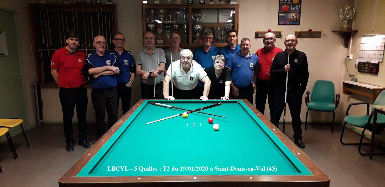 LBCVL 5 Quilles Classement T2 du 19 01 2020 Photo