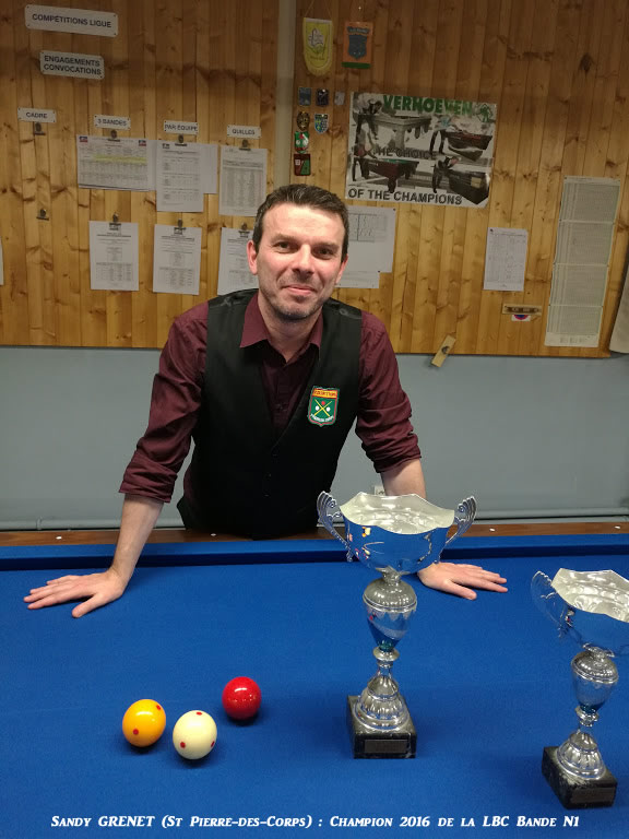 Grenet Sandy Champion de ligue Bande N1