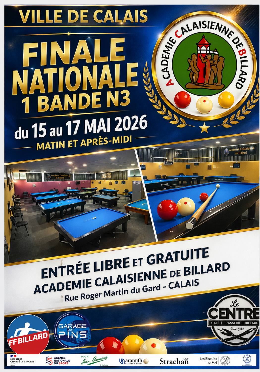 FFB 2025 2026 Finale france Bande N3 Calais affiche