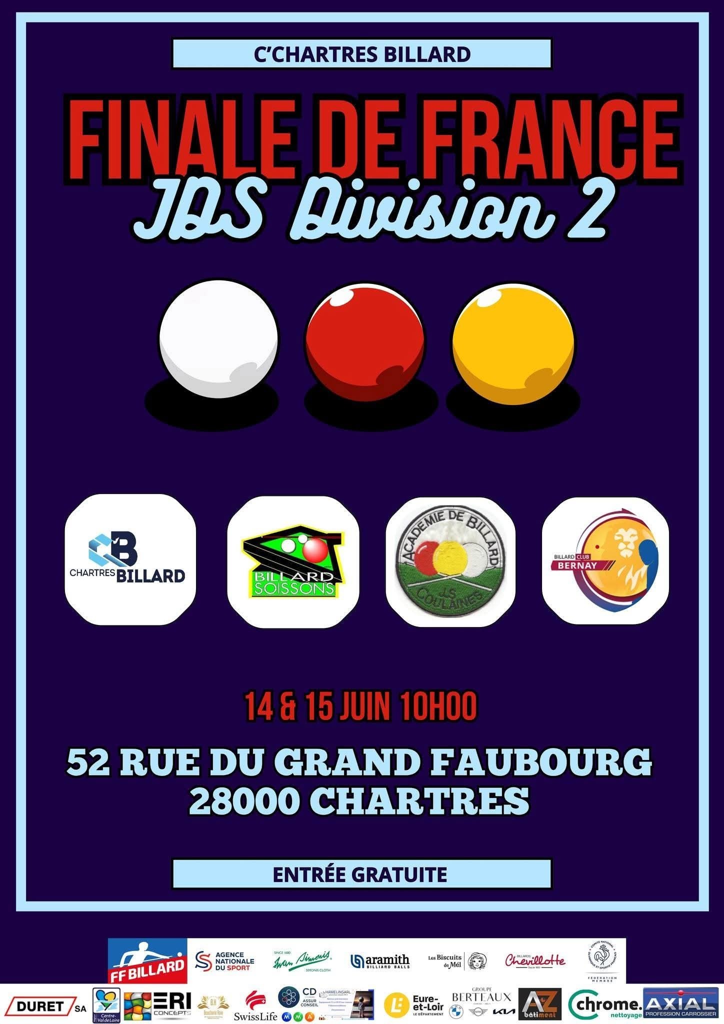 Finales de France aux Jeux de Série Division 2 les 14 et 15 juin 2025