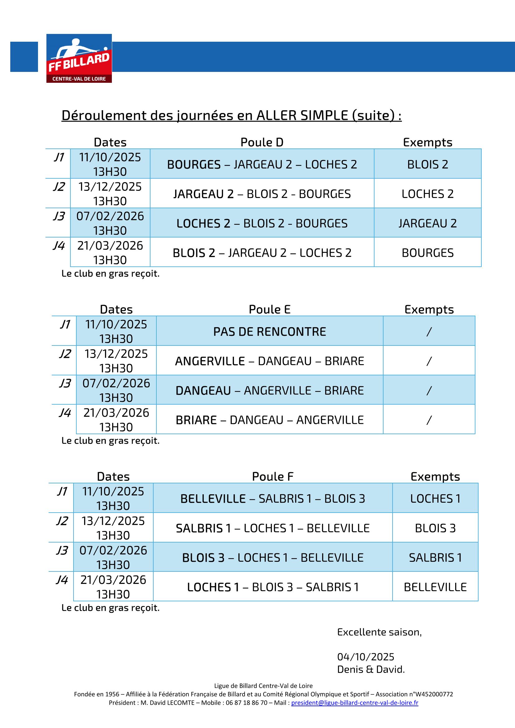 Championnat Régional 3B Fédérale 5 Saison 2025 26 Page 5