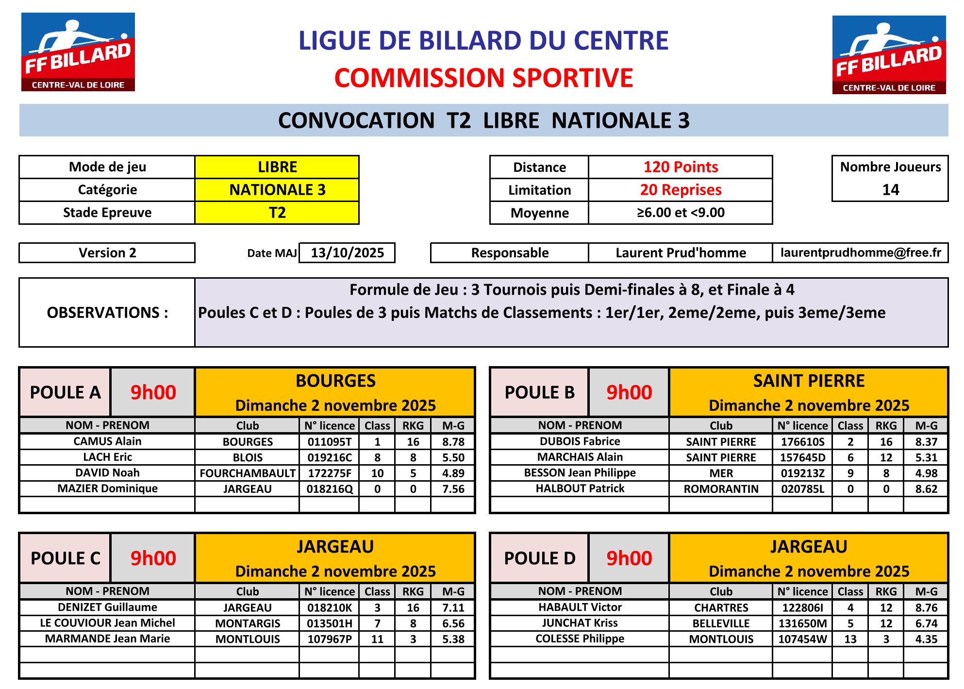 LBCVL Libre N3 convocation T2 du 02 11 2025 V1