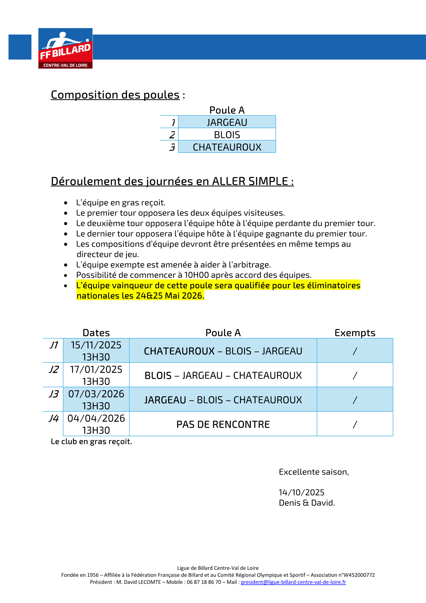 Championnat Régional JDS Fédérale 3 Saison 2025 26 Page 3