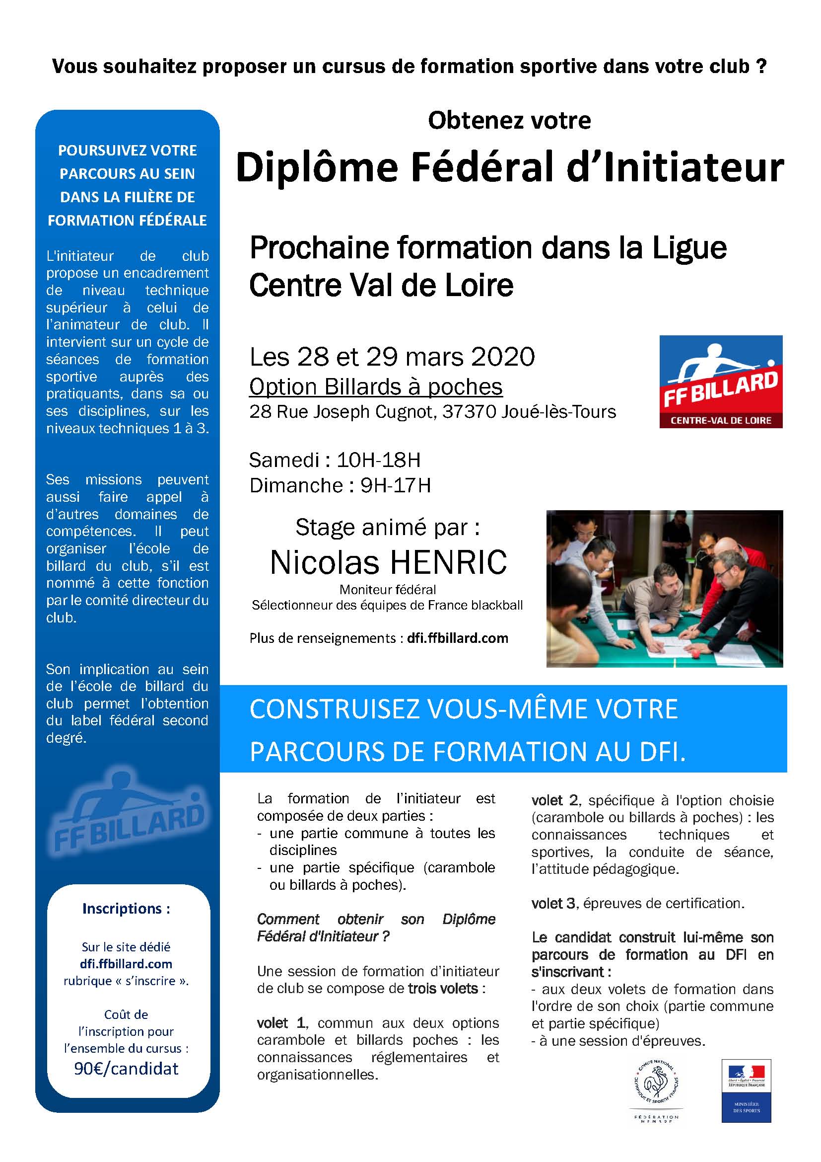 Affiche DFI 28 mars 2020 joué les tours bap